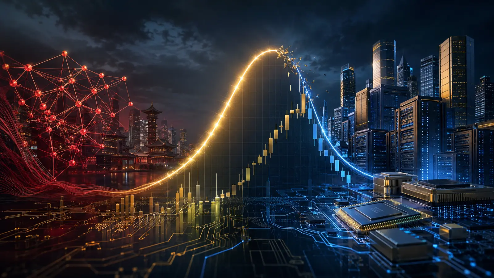 China’s open-source AI challenge and the risk of a Nasdaq AI stock-market correction.