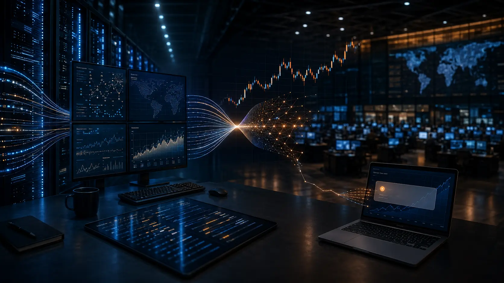 Institutional economic models and low-latency data systems moving financial markets before retail news arrives